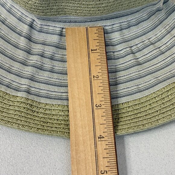 Wallaroo Ginger Sun Hat Pale Green Cream Wide Brim Adjustable Packable Summer - Picture 10 of 11